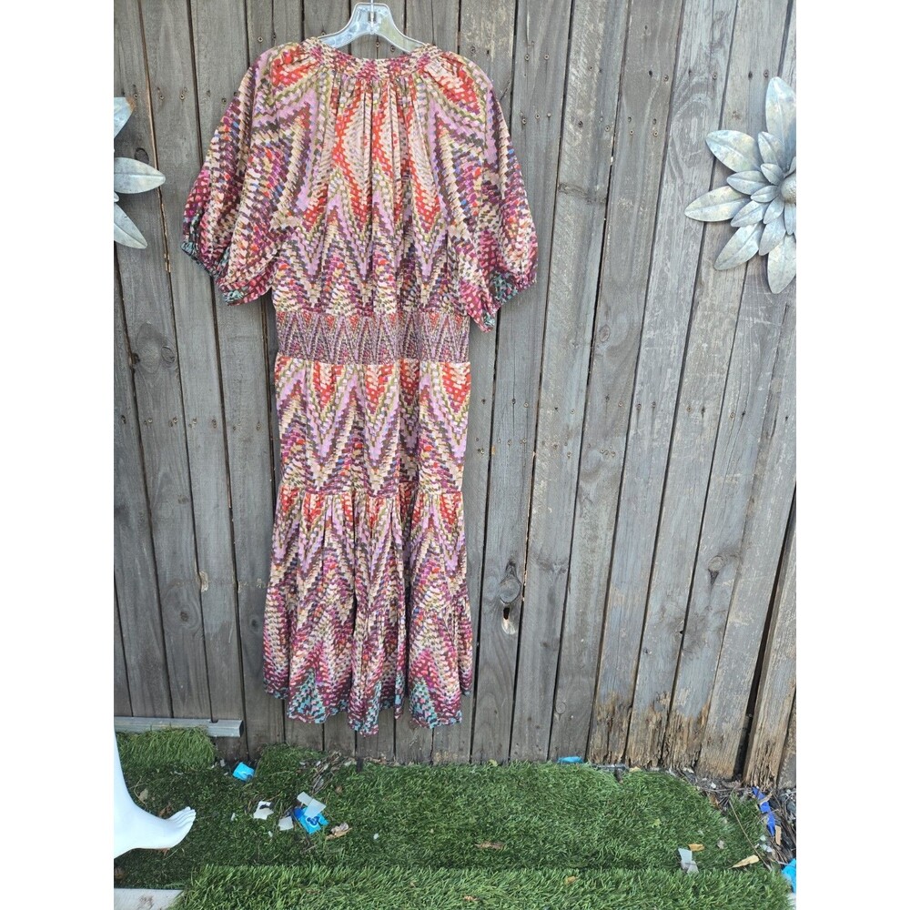 Anthropologie Conditions Apply Zig Zag Tiered Maxi Dress Womens size 20w - Picture 8 of 10